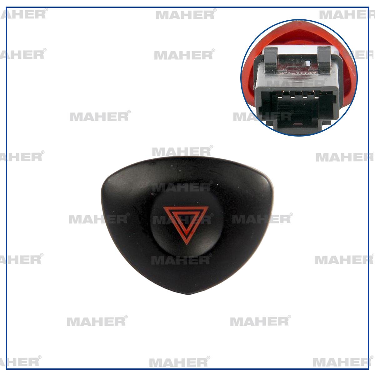 MAHER 26400 Switch Quad Clio III / Kango 07= 4 Pin — Switches & Relays