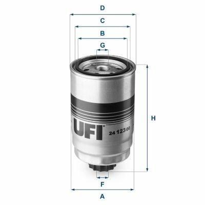 UFI Fuel Filter 24.123.00 - Tucson & Sportage — Fuel Delivery