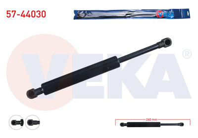 Veka 57-44030 Trunk Gas Strut 260mm /690N Volkswagen Vento 1991-1998 — Support Rods & Struts