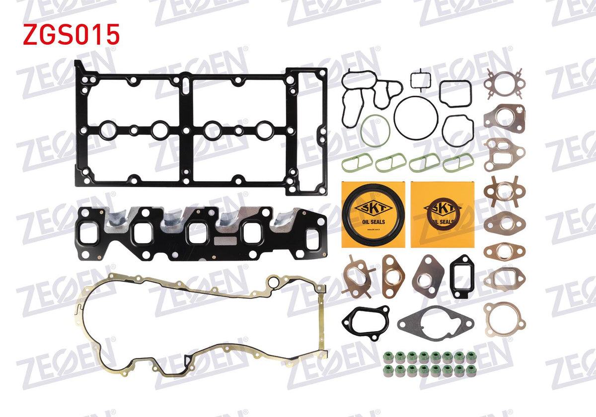 Zegen ZGS015 Motor Set Gasket with Seal (Skc None) Fiat Doblo-Fiorino-Linea-Punto-Egea 1.3 Mjt (Euro 5) Skt — Gaskets & Seals
