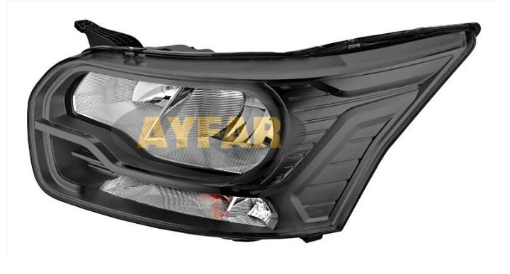 Ayfar 505913 Headlight Left with Motor Ford Transit V363 2014-> Black with Frame