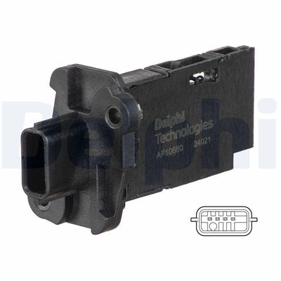 Delphi AF10660-12B1 Mass Air Flow Sensor Kadjar/Megane IV/Talisman/Traffic III 1.6 R9m/Master IV — Engine Management Sensors