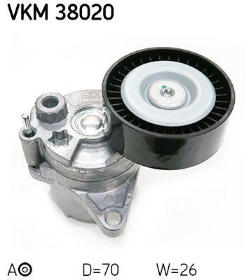 SKF VKM38020 Tensioner Housing (Mercedes Om611-Om646 / W906 Spr-W638 Vito-W639 Viano / W203-W204-W210 — Pulleys & Tensioners