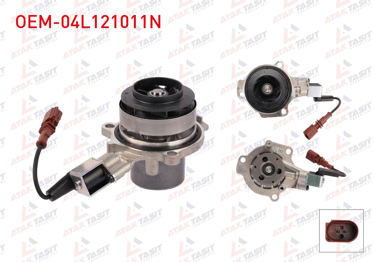 OEM 04L121011N Water Pump VW Golf VII/Passat/Caddy/T6/Tiguan/Leon/A3 1.6-2.0 TDI — Water Pump & Thermostat