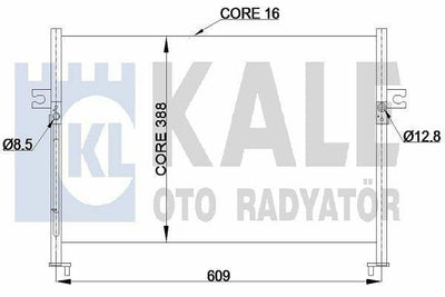 KALE A/C Condenser (Kondenser) - 97 Starex 2.5 CRDi — Condensers & Evaporators