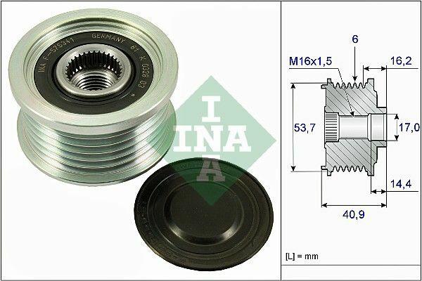 INA 535027010 - Alternator Free Wheel Pulley for Various Vehicles — Starting & Charging
