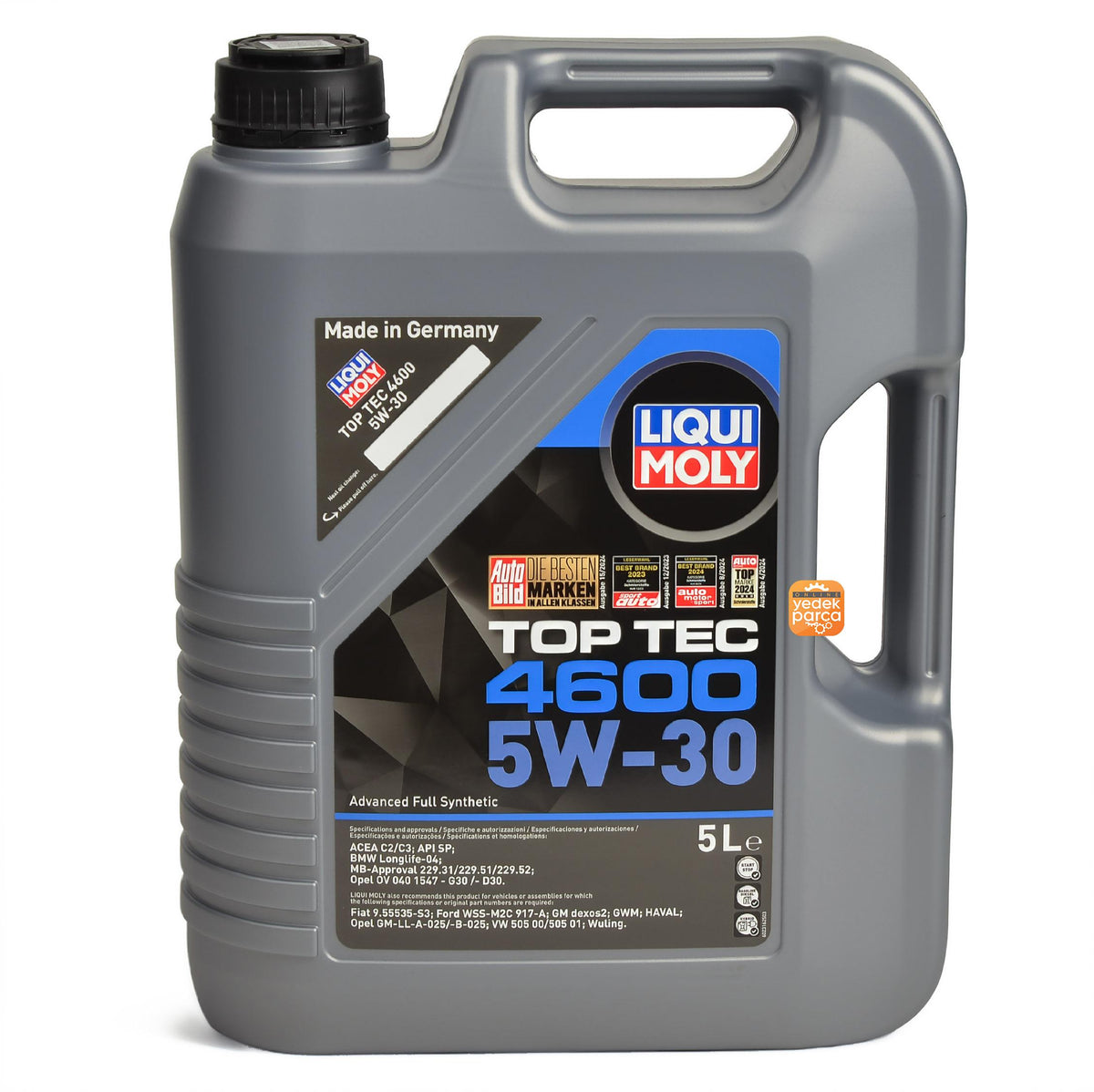 Liqui Moly 2316 Motor Oil Top Tec 4600 5W-30 5 Litre — Fluids & Chemicals