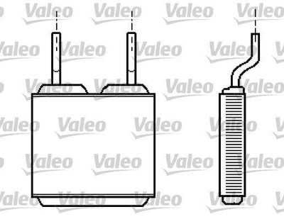 Valeo 812149 Heater Core Corsa B/Combo B/Tigra A — Heater & Blower