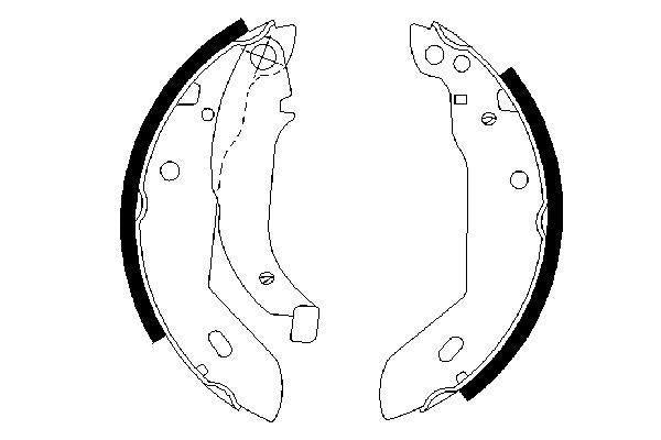 Bosch 0986487533 Rear Brake Pad Pabuclu Xsara P306 Xud9 Dw8 (1.9 8V) Size: (180 * 30) / (97 00) — Brake Pads