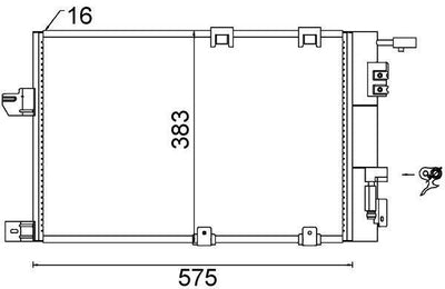 Mahle AC339000S A/C Condenser Opel Astra G Zafira A 98-05 X16xel Z16xe — Condensers & Evaporators