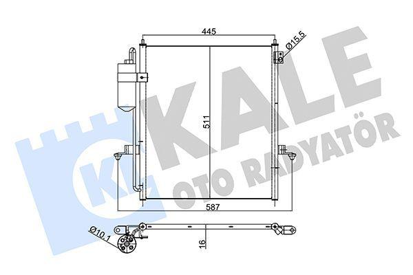 Kale Climate Radiator - Aluminum Condenser for 2006-2015 L200 2.5Di-D — Radiators & Fans