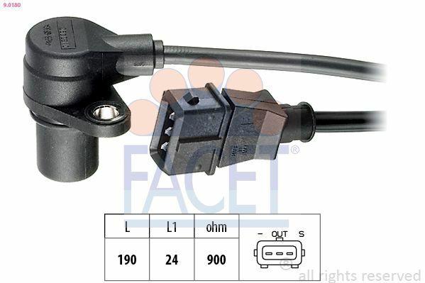 FACET 9.0180 - Crankshaft Sensor for Land Rover Freelander 2.0 D — Pistons & Rotating