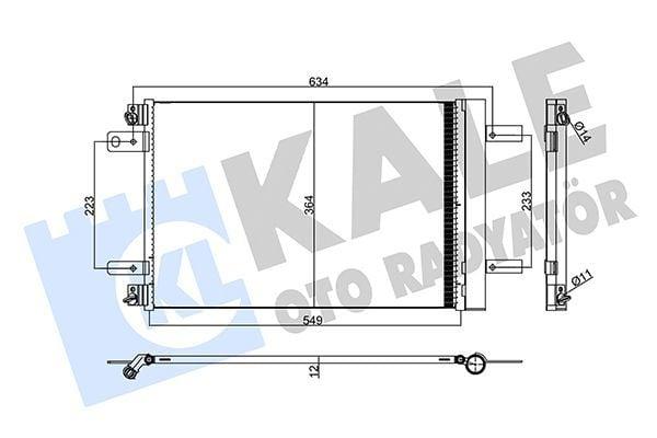 KALE 357945 AC Condenser - Compatible with Partner, Berlingo — Condensers & Evaporators