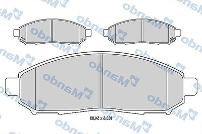 Mando MBF015746 Brake Pad Front 06 > Navara *U.K** — Brake Pads