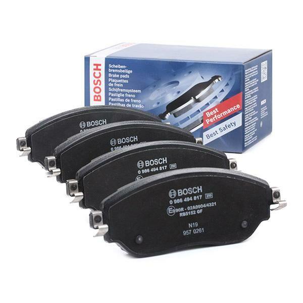 Bosch 0986494817 Front Brake Pad Set Renault Trafic III / Opel Vivaro B / Fiat Talento / Nissan NV300 1.6 dCi 14 — Brake Pads