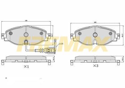 Fremax FBP-1972 Front Brake Pad. Golf-A3-Leon-Passat. 2013 > … — Brake Pads
