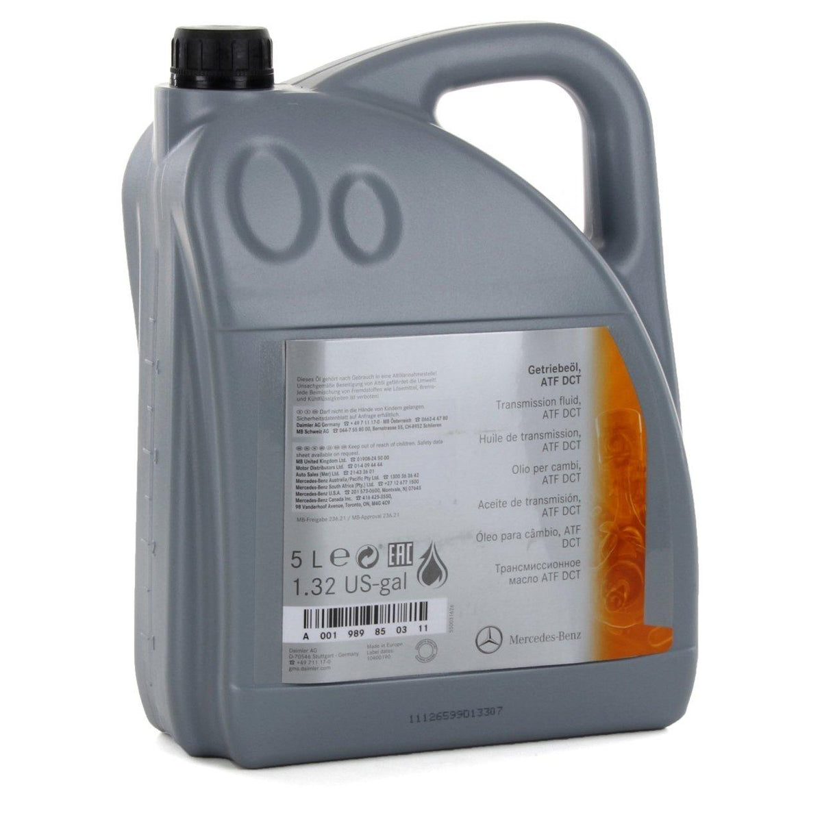 Mercedes-Benz A001989850311 DCT Automatic Transmission Oil 5 Litre Genuine (0019898503)