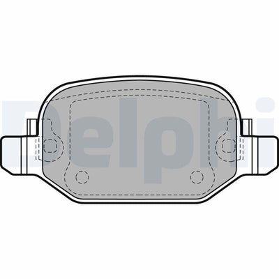 Delphi LP2475 Brake Pad Set Rear Brake Pads