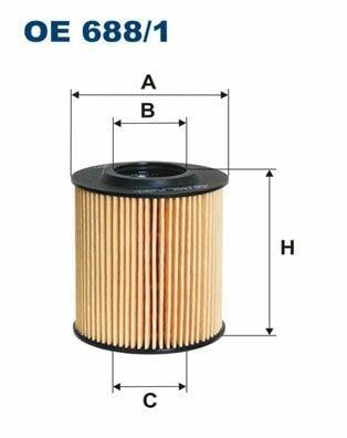 FILTRON OE688-1 Oil Filter - Volkswagen Polo 1.2 TDI — Oil Filters