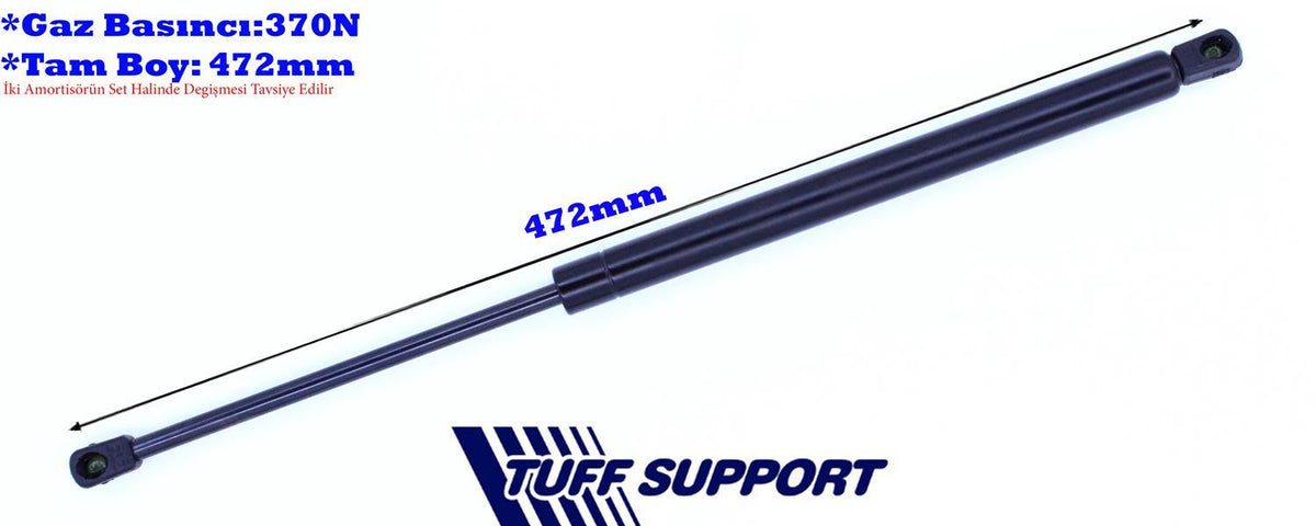 TUFFSUPPORT 612939 Trunk Gas Strut Opel Corsa C00- — Support Rods & Struts