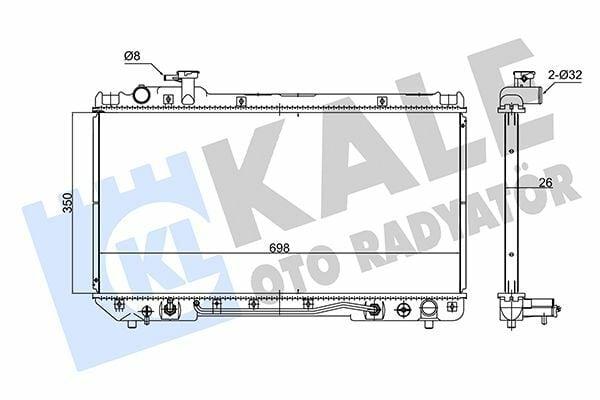 KALE Radiator 94-98 Rav4 2.0 — Radiators & Fans