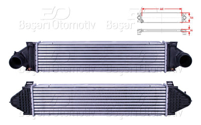 Wisco 3113968-00 Turbo Radiator (Intercooler) 660X146x64 Volvo S80 2.4 D5-D3 06-> / V70 3 2.4 D5 06-> / Xc — Radiators & Fans