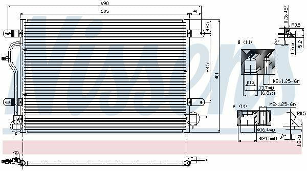 NISSENS 94583 - VW A4 2001-2004, A6 2002-2005 Climate Radiator — Radiators & Fans