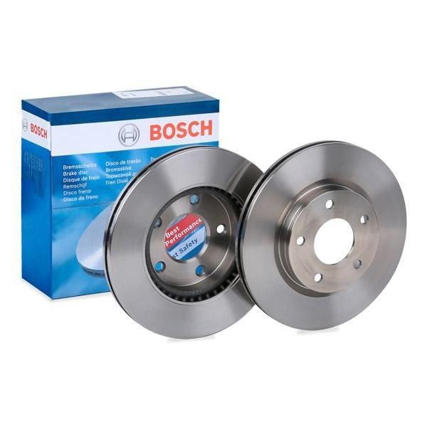 Bosch Nissan Juke 2010-1.5 dCi Front Brake Disc Kit — Brake Rotors & Drums