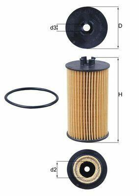 MAHLE OX401D Oil Filter - Compatible with Opel & Chevrolet Models — Oil Filters