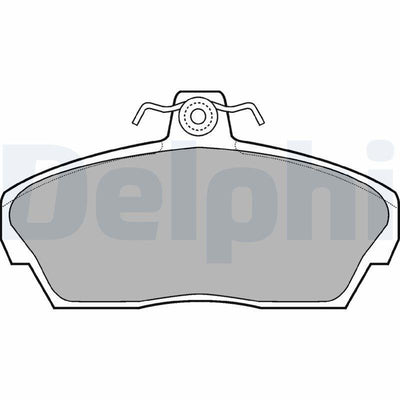 Delphi LP911 Brake Pads Front Set Compatible with Honda Civic