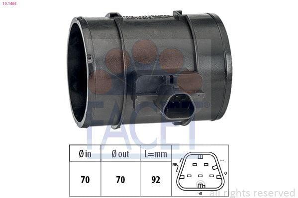 FACET MAF Sensor 10.1465 - Precision Air Flow Measurement — Engine Management Sensors