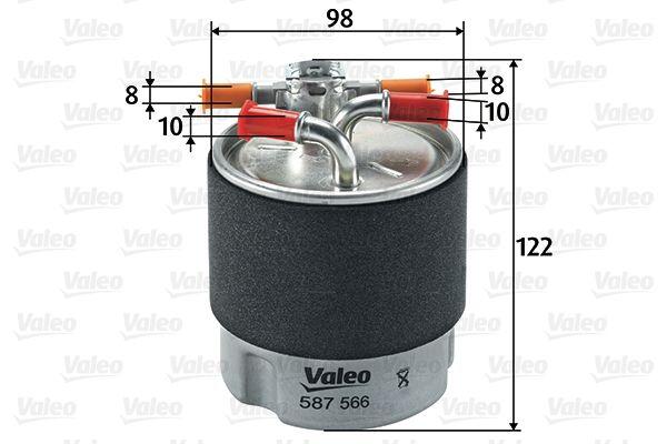 Valeo 587566 Fuel Filter (Diesel) Nissan Qashqai 07/11 1.5-2.0 dCi/X-Trail 07/13 2.0 dCi/Renault Kaleos 2.0 d — Fuel Delivery