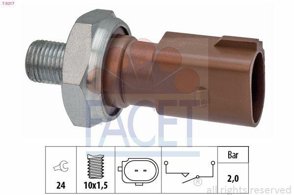 FACET 7.0217 Oil Pressure Switch - Compatible with A3 A4 A5 A6 Q2 Q3 Q5 & More — Switches & Relays