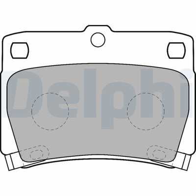 Delphi LP1546 Brake Pad Rear Mitsubishi Pajero II 2.5/3.0 98=> Pajero III Pajero Sport