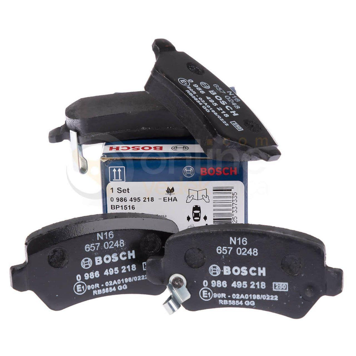 Bosch Rear Brake Pad Set for Opel Combo C - Includes Left & Right Pads — Brake Pads
