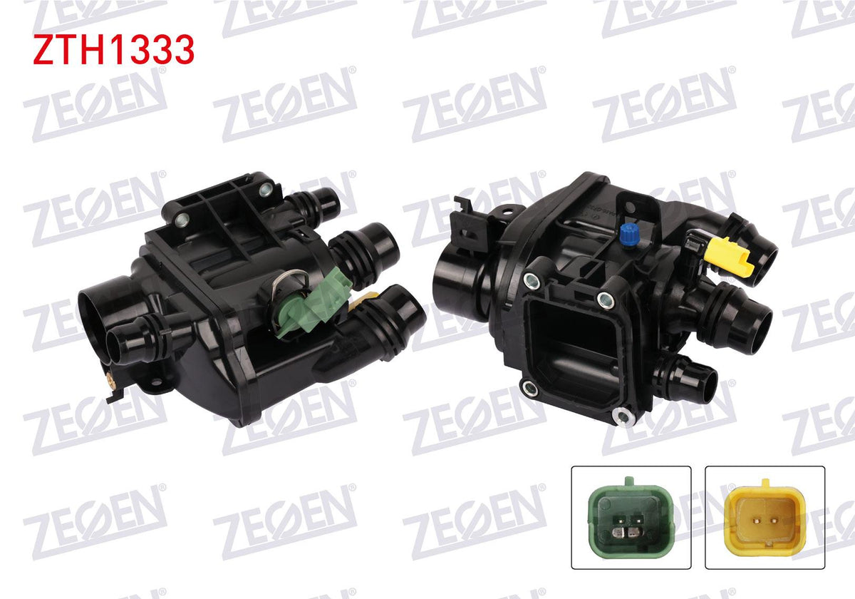 Zegen ZTH1333 Thermostat Complete with Switch 103 C Citroen C3 AirCross 1.2 Puretech 17-/ C4 Cactus — Water Pump & Thermostat