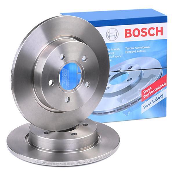 BOSCH Rear Brake Disc Set (2 Pieces) for Ford Focus 2011-2014 — Brake Rotors & Drums