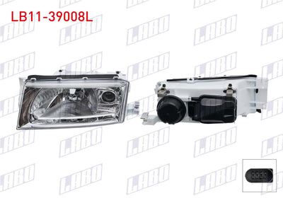 LABO LB11-39008L Headlight Left without Lens Sis Light with Motor Skoda Octavia 1998-2010 — Headlights