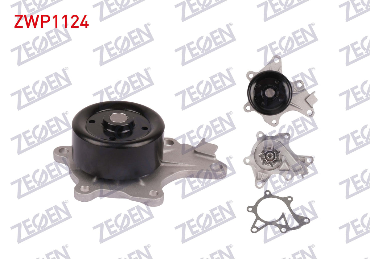 Zegen ZWP1124 Water Pump with Pulley Toyota Corolla 1.4 D-4D 2007-2012 / Auris 1.4 D-4D 2012-/ Yari — Water Pump & Thermostat