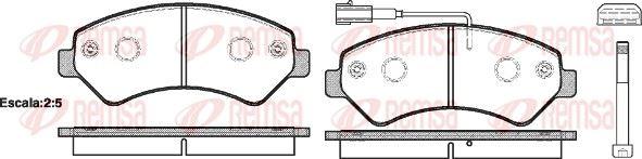 REMSA 1275.01 Brake Pad — Brake Pads