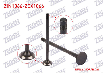 Zegen ZIN1066-ZEX1066 Valve Set (Nitrided) Skoda Fabia / Felicia II Combi 1.4 8V Eng. (AEE, Aef) — Valvetrain