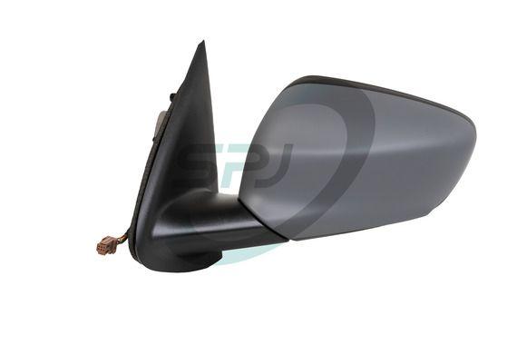Spj E-3708 Outer Rear View Mirror C3 Ds3 Electric Mirror 09 / 12 Primed with Sensor Chrome Footed Right — Mirrors