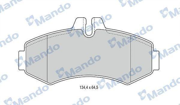 MANDO MBF015660 Brake Pads Set - Front Disc Brakes for 1996-2003 Vito