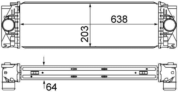 Mahle CI369000S Turbo Radiator Mercedes W906/W907/W910 VW Crafter 2.5TDI 06-19