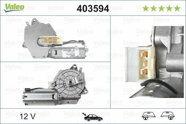 VALEO 403594 Rear Wiper Motor - Transporter T4 Caravelle 96 — Wipers