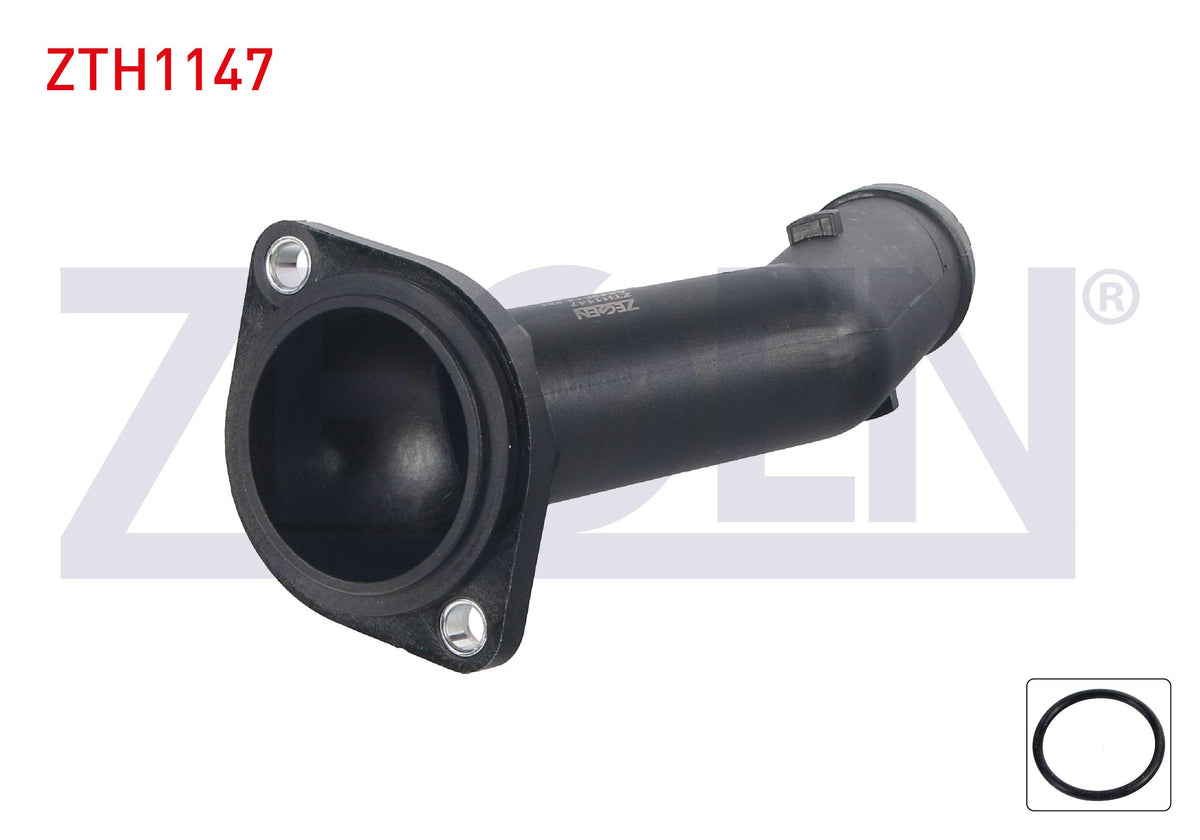 Zegen ZTH1147 Thermostat Flange Plastic Octavia 1.6i-1.8i T-1.9 TDI 96-12 / A3 1.6-1.8-1.8 T-1.9 TD — Water Pump & Thermostat