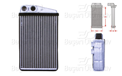 Wisco 3143244-00 Heater Core Brazing 220X144 mm Renault Grand 2 1.5 dCi 1.6 1.9 dCi 1.9 Megane 2 1.4 1.5 dC — Heater & Blower