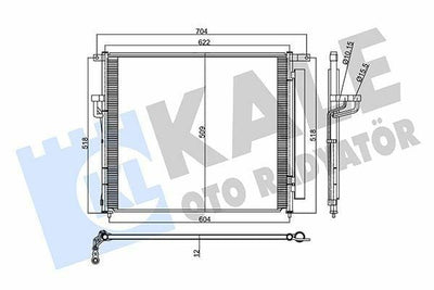 KALE Climate Radiator (Condenser) - 11 Ranger 2.2Tdci — Radiators & Fans