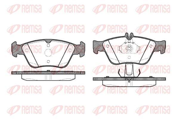 REMSA 0586.10 Brake Pad C Class Berlina Coupe T-Model W2 Xx — Brake Pads