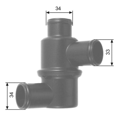 Gates TH14580 Thermostat Lada 111 Nova Toscana Vega Niva 1,5-1,7 — Water Pump & Thermostat